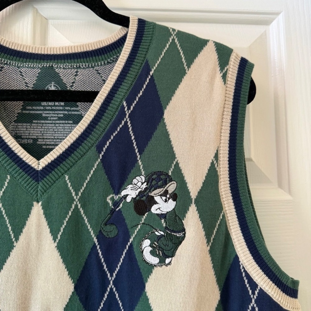 2025 Disney Parks Mickey Mouse Golf Sweater Vest Medium - Picture 2 of 5